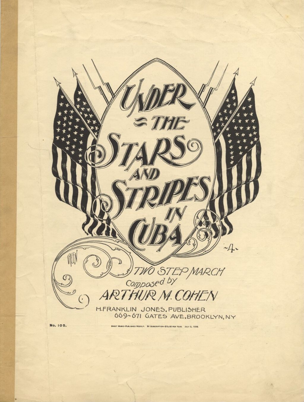 Miniature of Under the Stars and Stripes in Cuba (Two Step March)