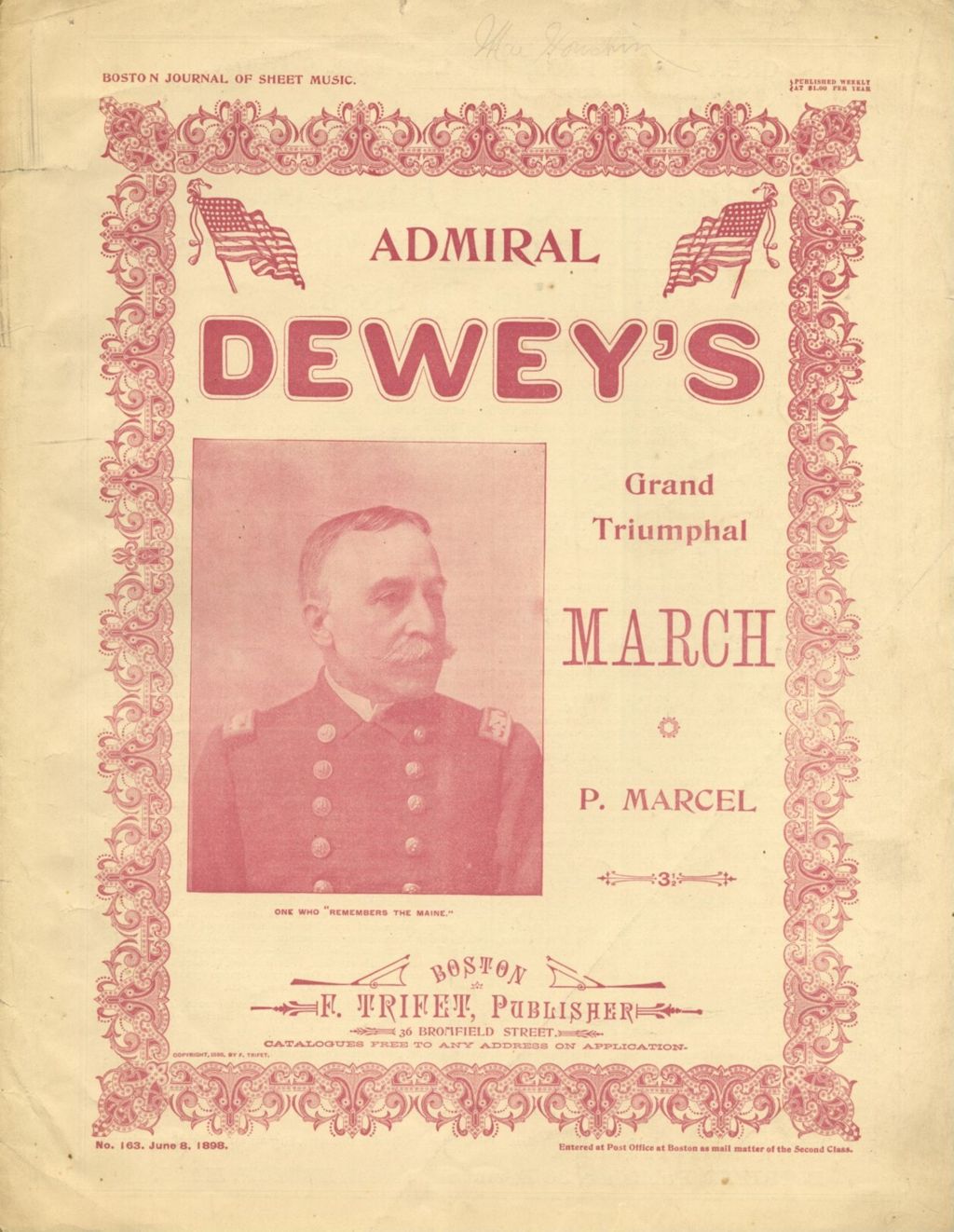 Miniature of Admiral Dewey's Grand Triumphal March
