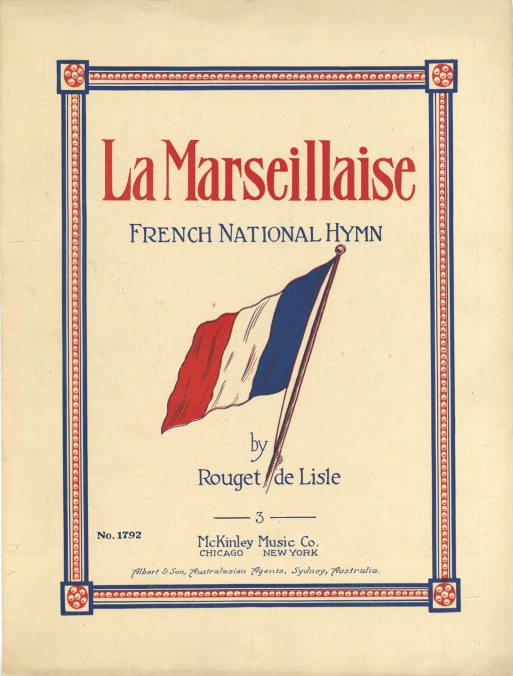 Miniature of La Marseillaise (French National Hymn)