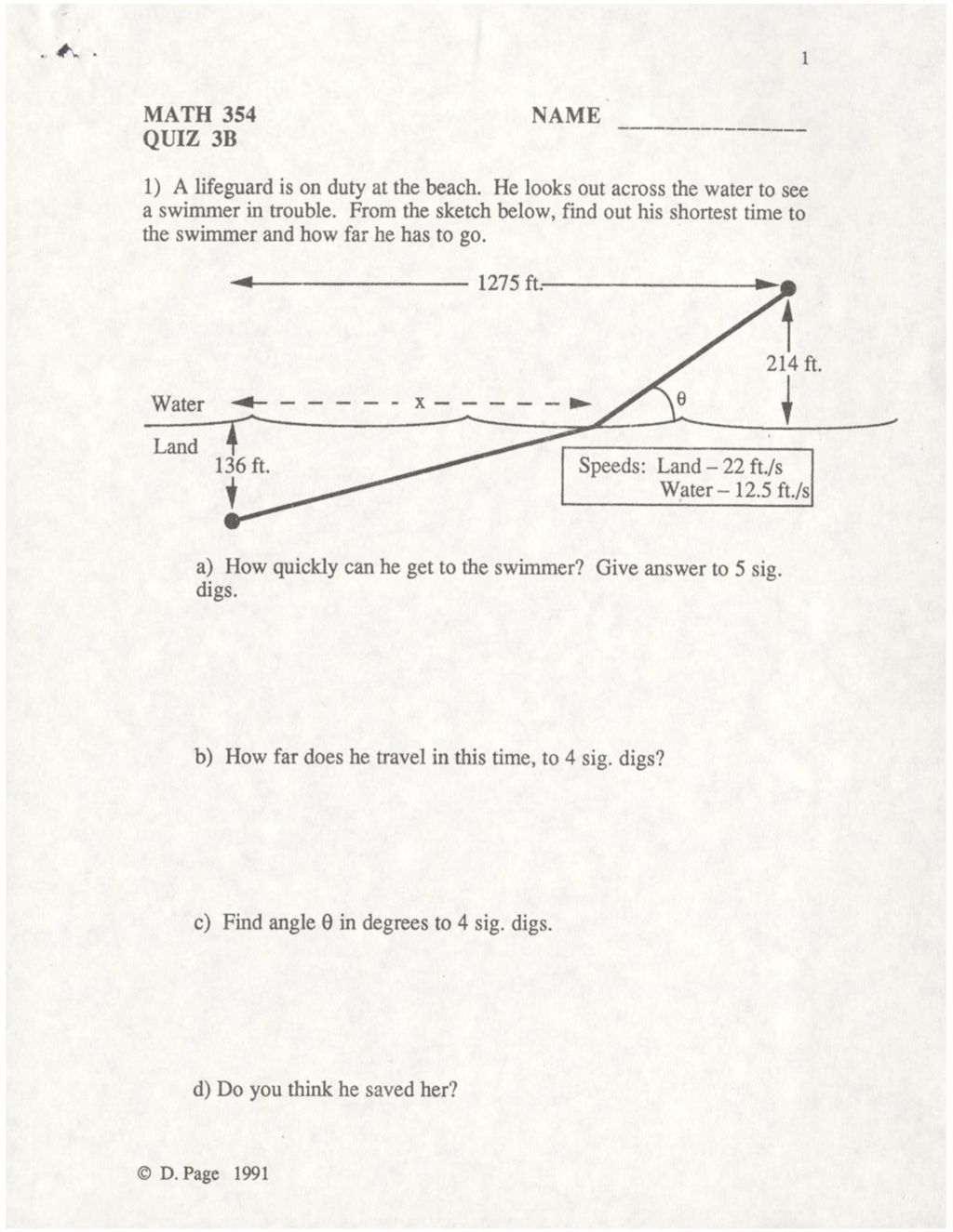 Math 354 Quiz 3B