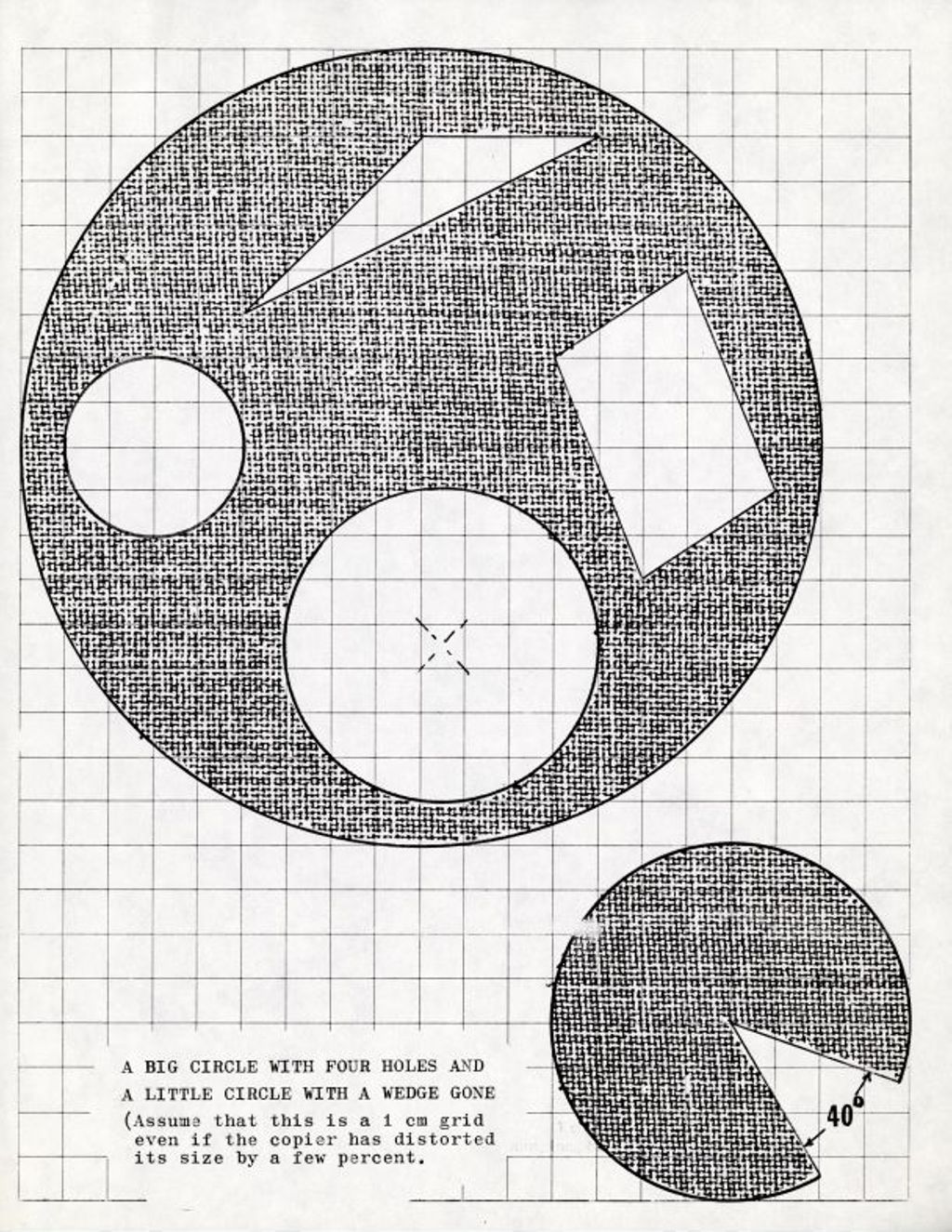 Miniature of A Big Circle with Four Holes and A Little Circle with a Wedge Gone
