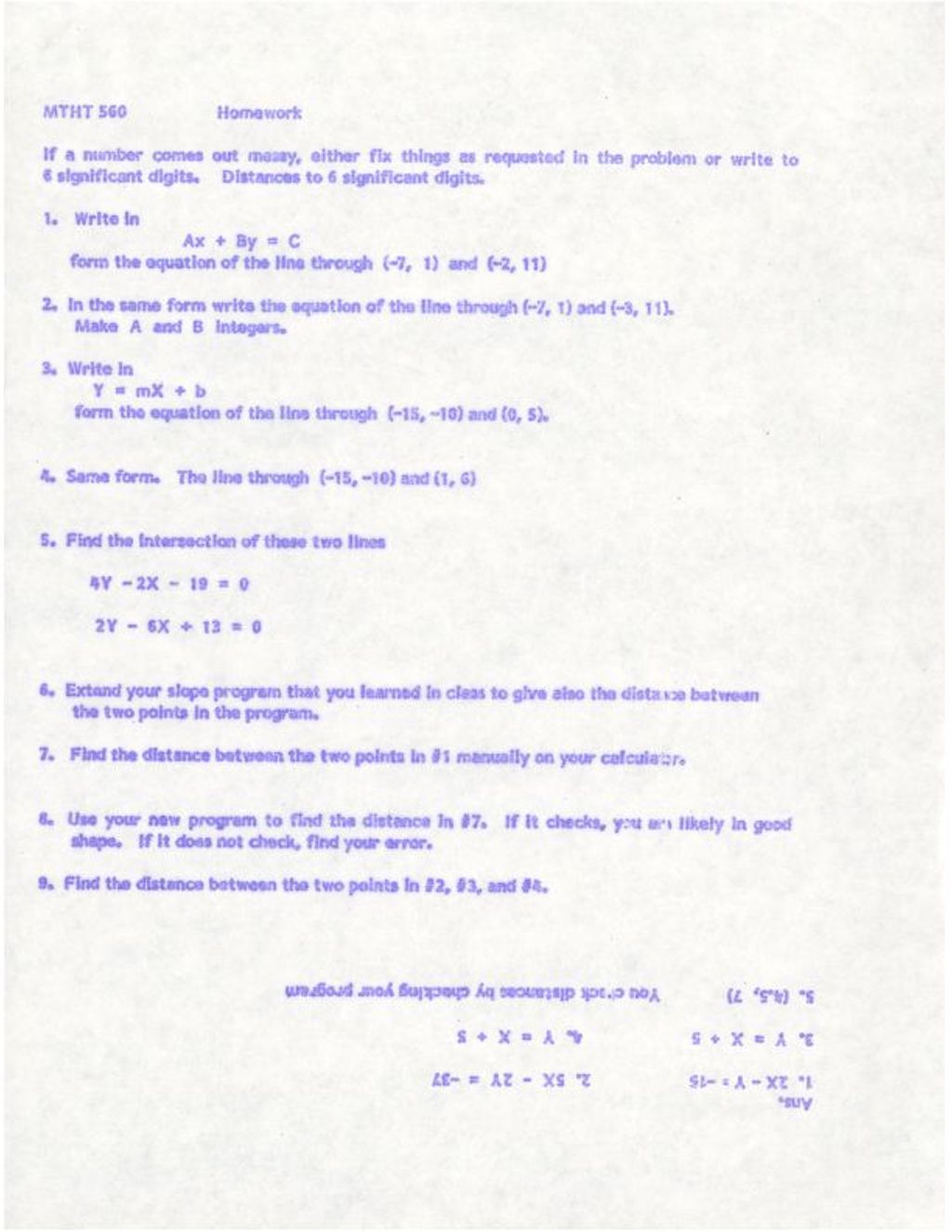 Miniature of MTHT 560 Homework w/ AK (equations)
