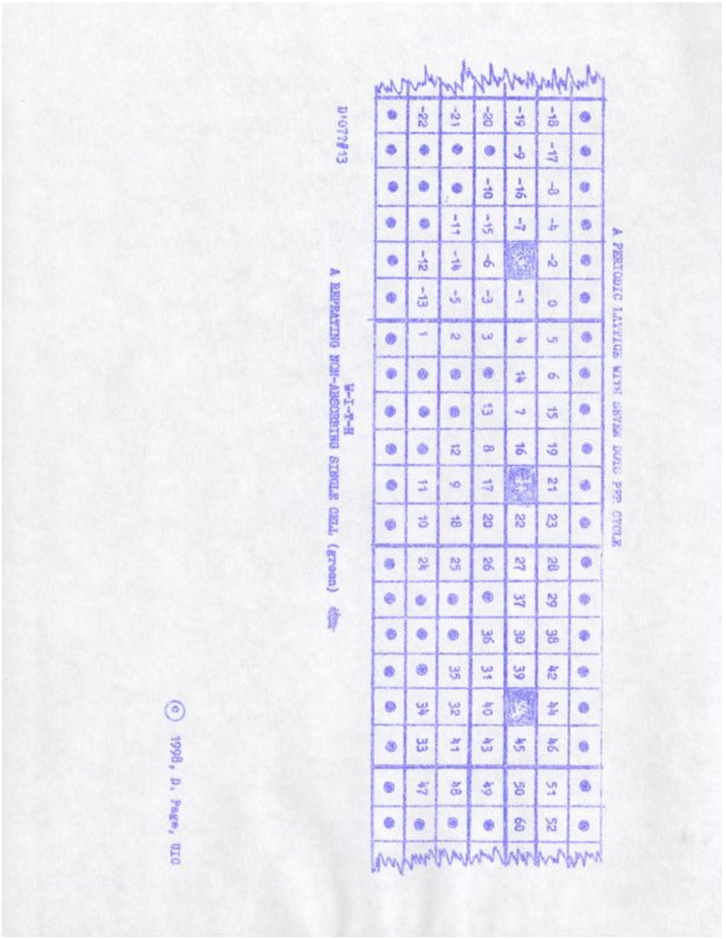 A Periodic Lattice with Seven Dots per Cycle (1998)