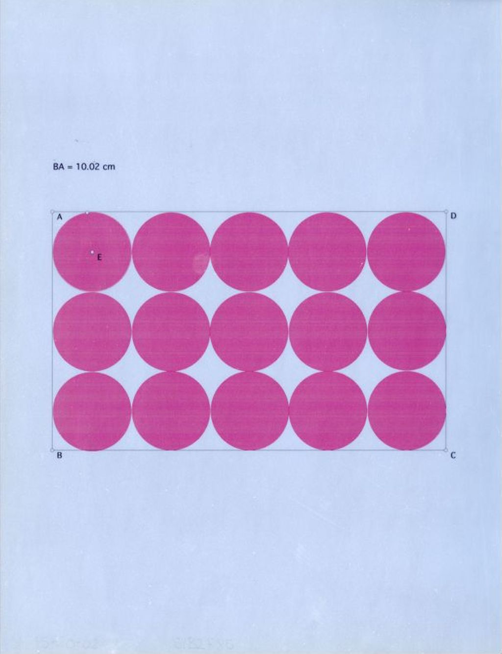 Miniature of Box of Circles where BA = 10.02 cm