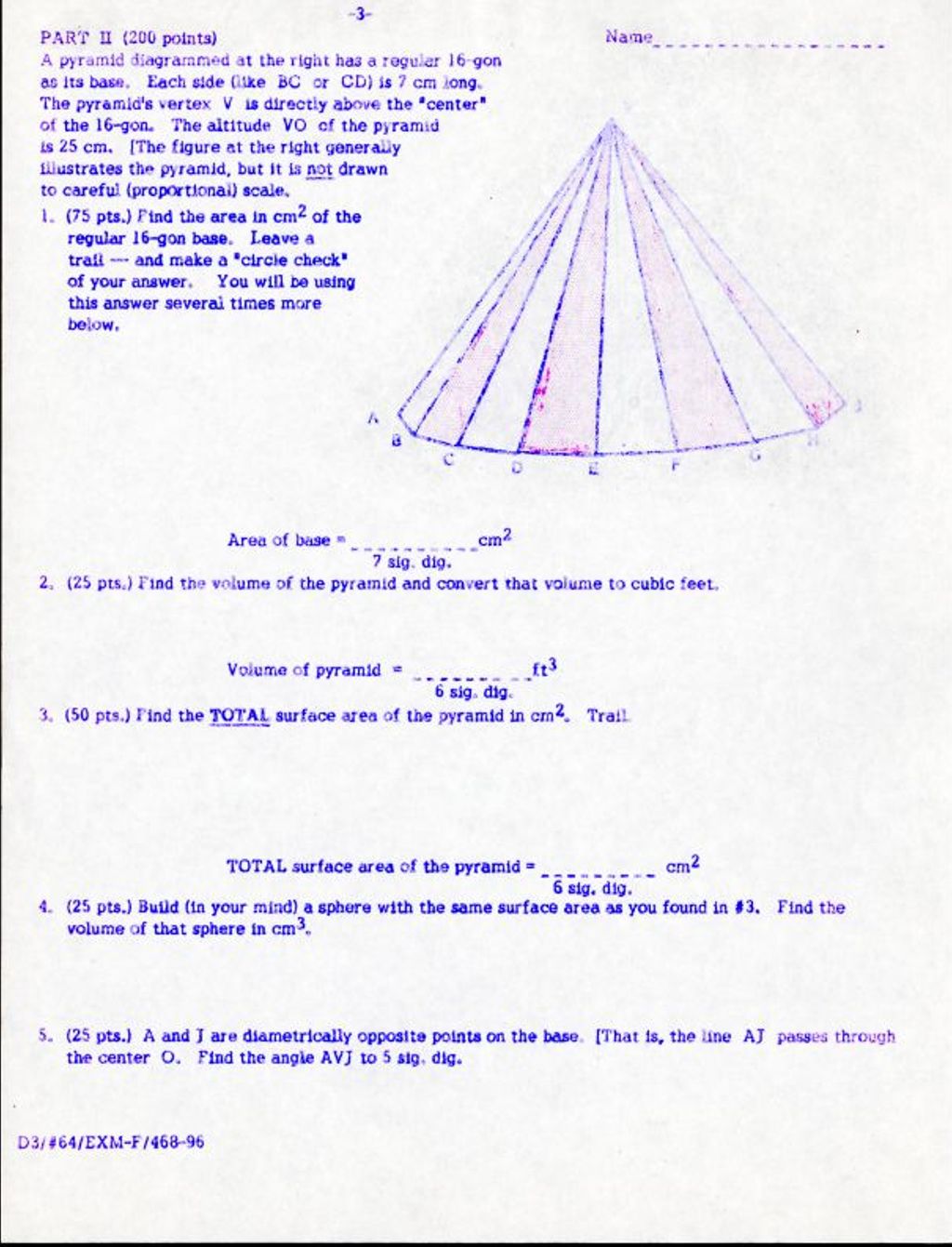 Miniature of A Pyramid Diagrammed (Part II) F96