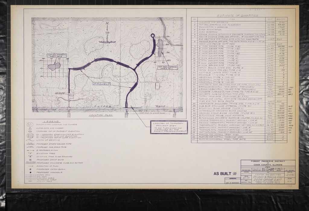 Miniature of Deer Grove East--Driveway and Parking Areas, scale: 1 in. = 200 ft