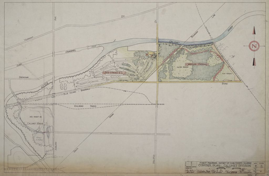 Miniature of Control Plan, scale: 1 in. = 400 ft
