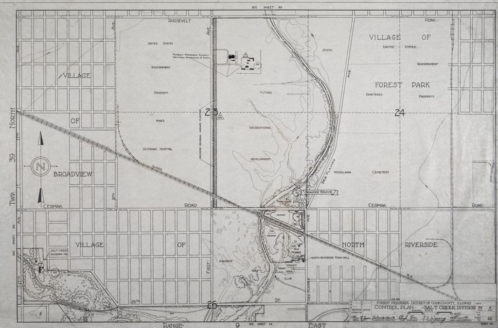Miniature of Control Plan, scale: 1 in. = 400 ft