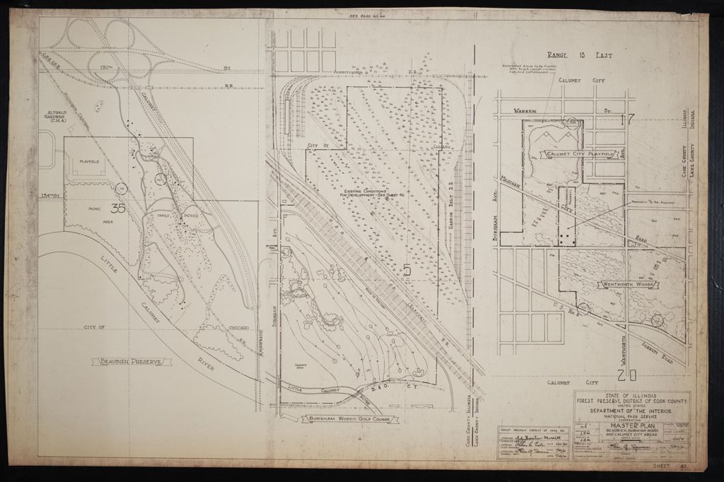 Miniature of Master Plan, scale 1 in. = 400 ft