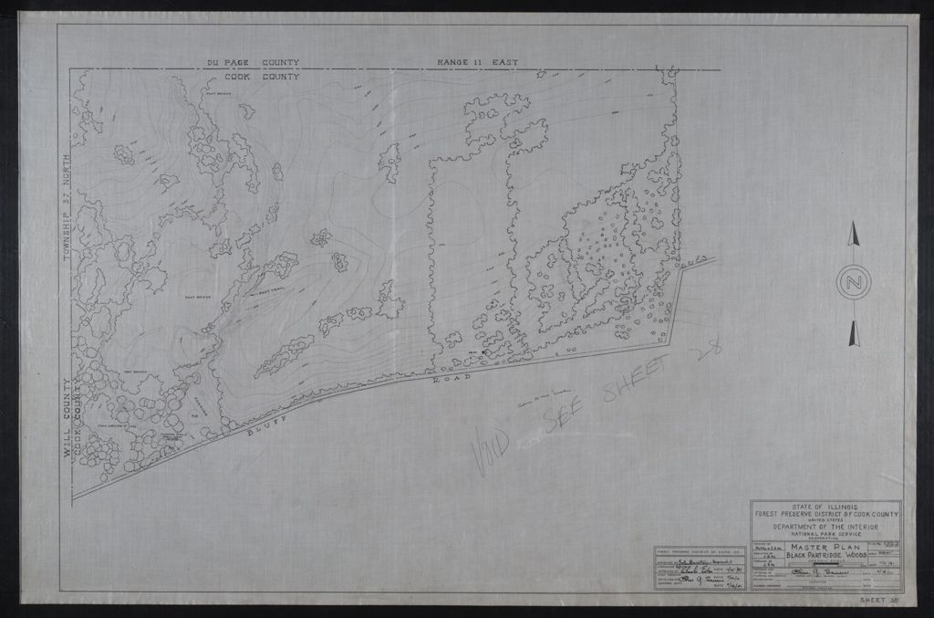 Miniature of Master Plan, scale 1 in. = 100 ft