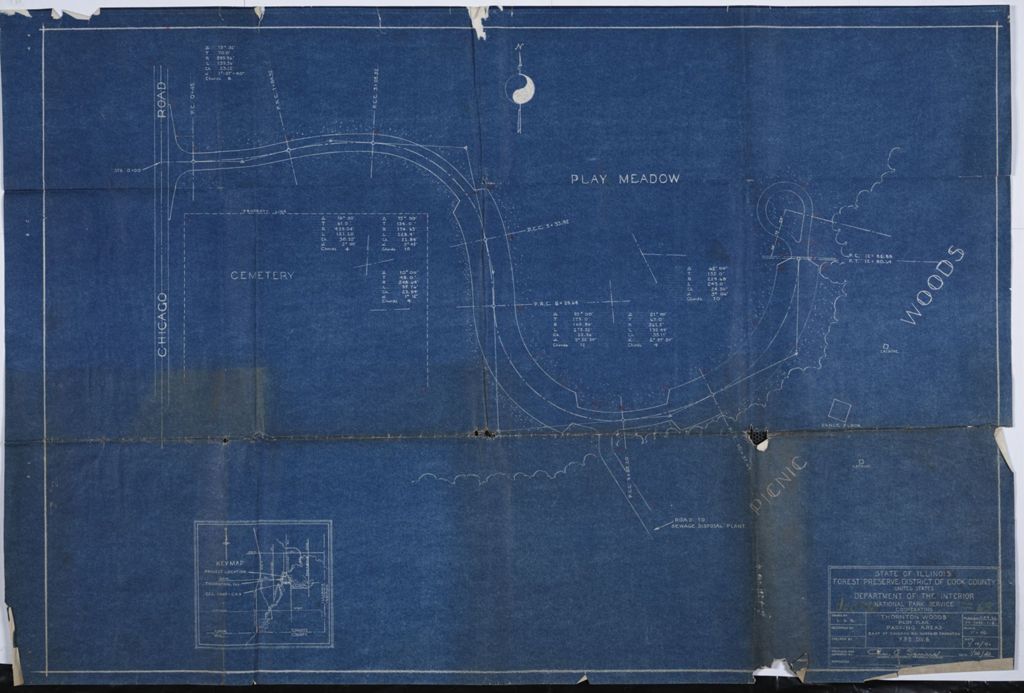 Miniature of Thornton Woods Plot Plan, scale: 1 in. = 40 ft