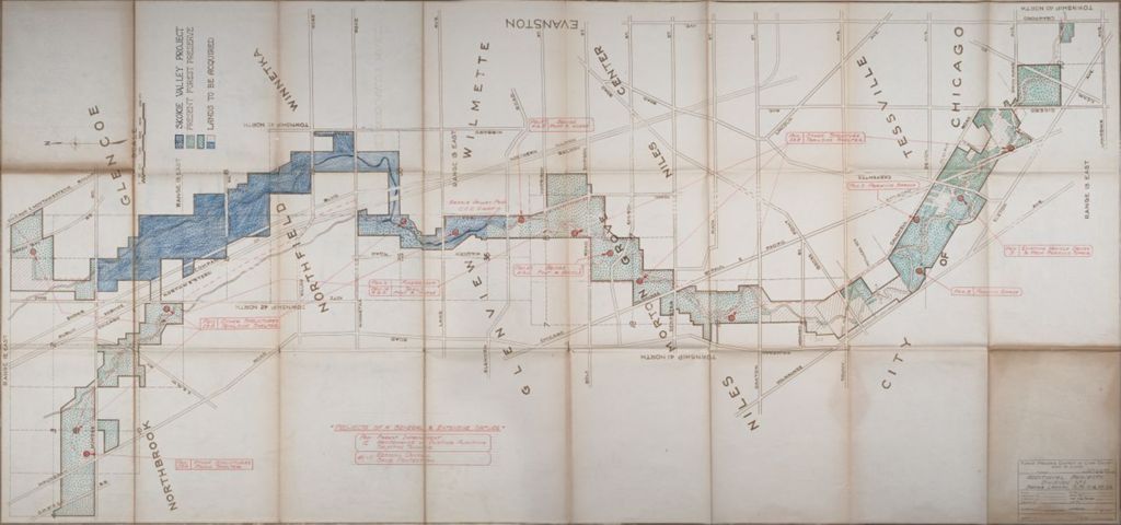 Miniature of Skokie Lagoons, Map of Additional Project, scale:not noted