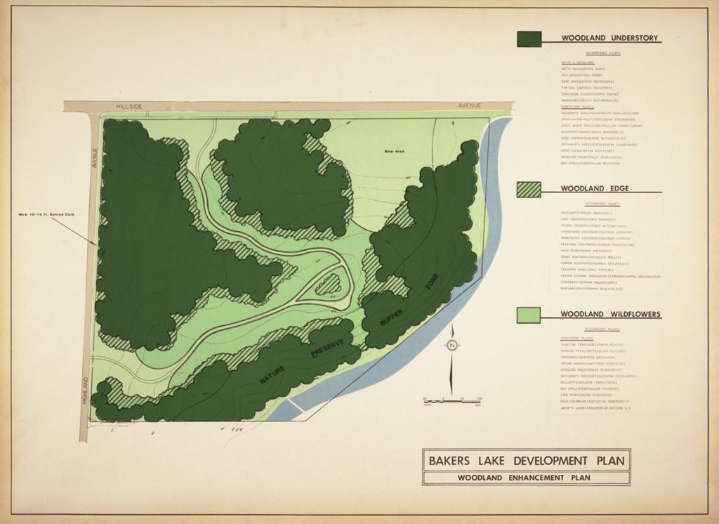 Miniature of Bakers Lake Development Plan, Woodland Enhancement