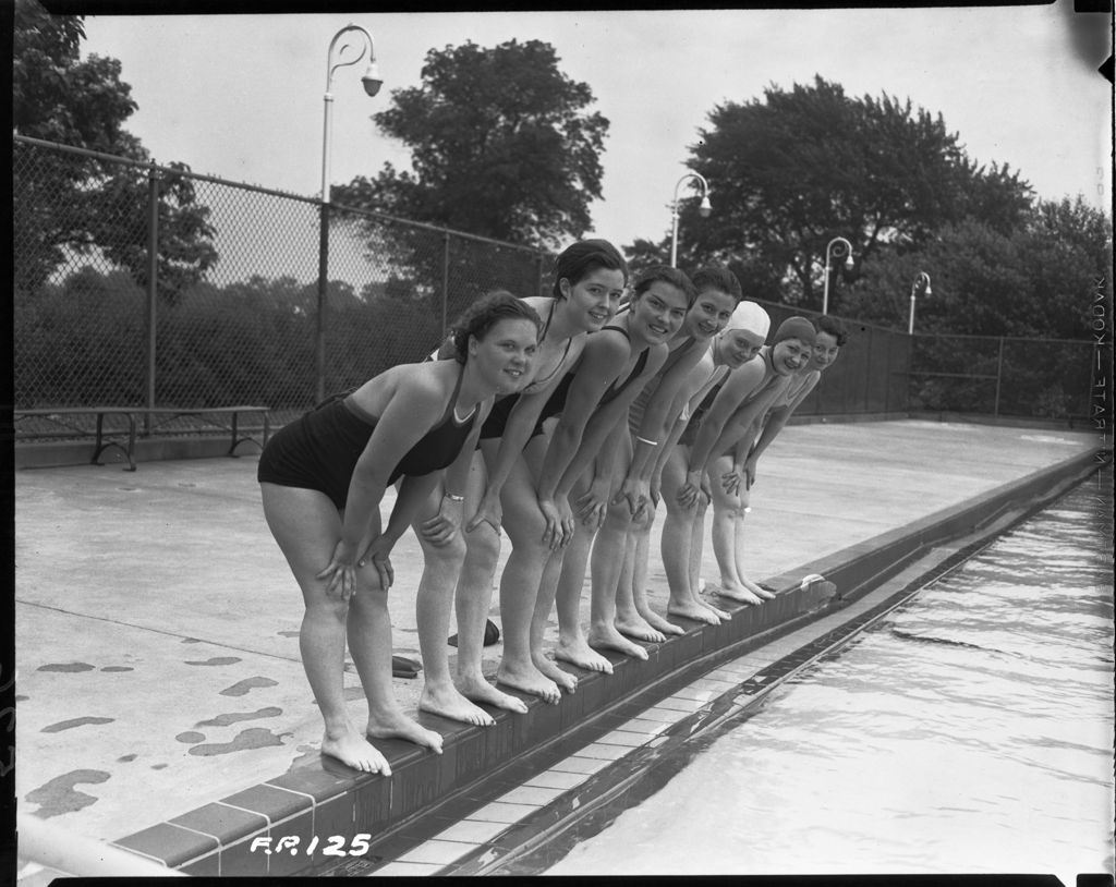 Miniature of Women at a swimming pool