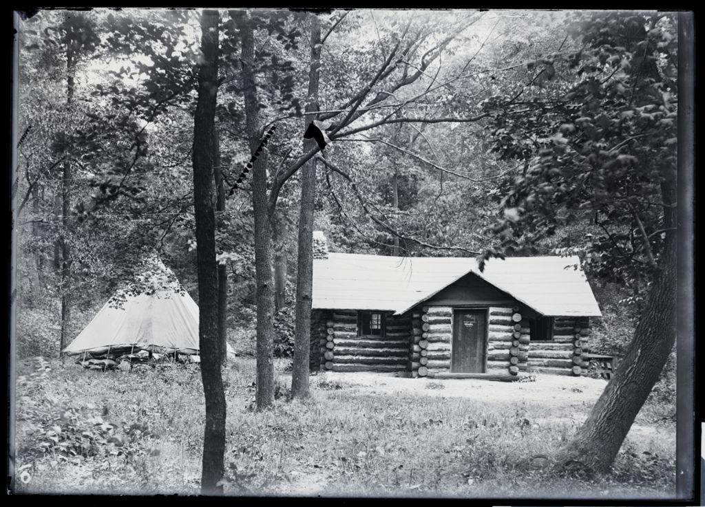 Miniature of Log Cabin at Dam #2 (boy scouts)