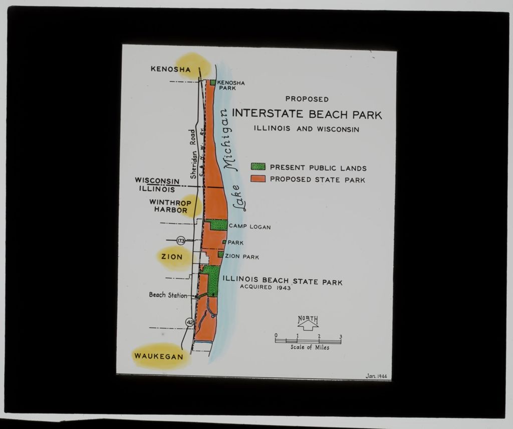 Miniature of Forest Preserve Maps and Foreign Parks: Proposed Interstate Beach Park