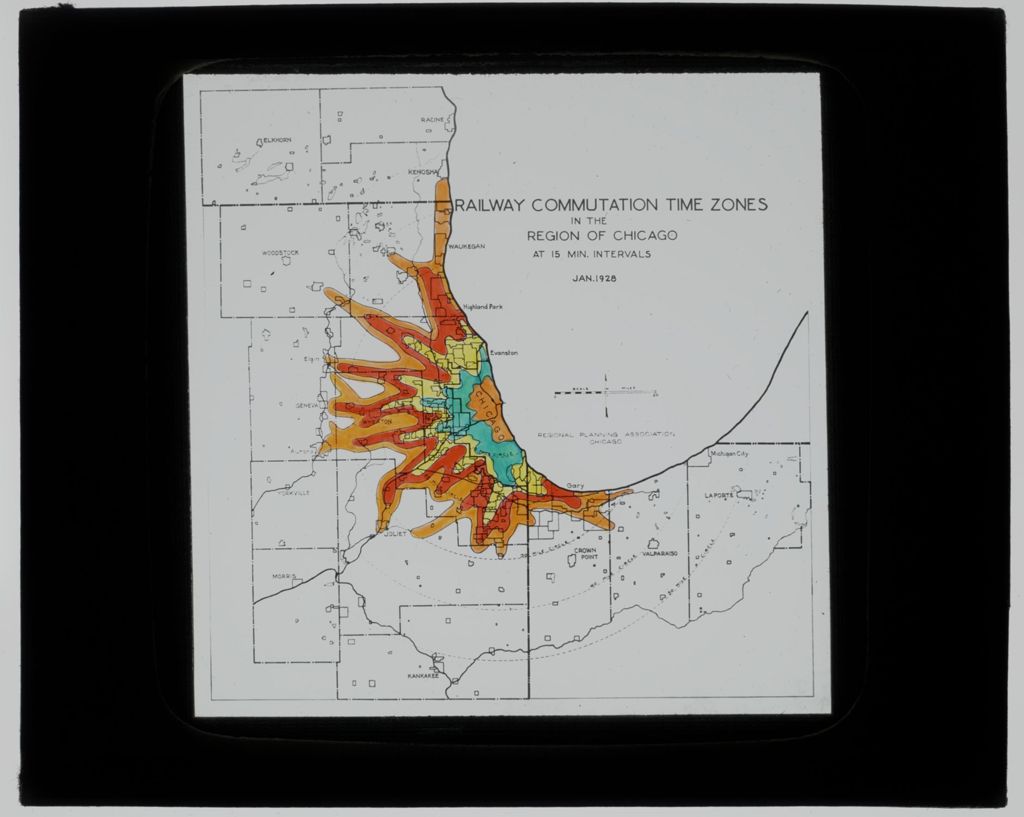 Railway Commutation Times in the Region of Chicago