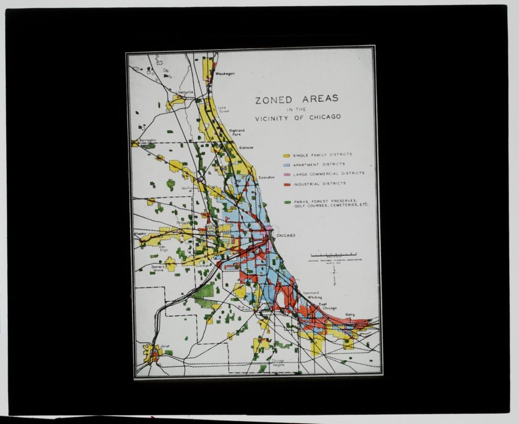 Miniature of Zoned Areas in the Vicinity of Chicago