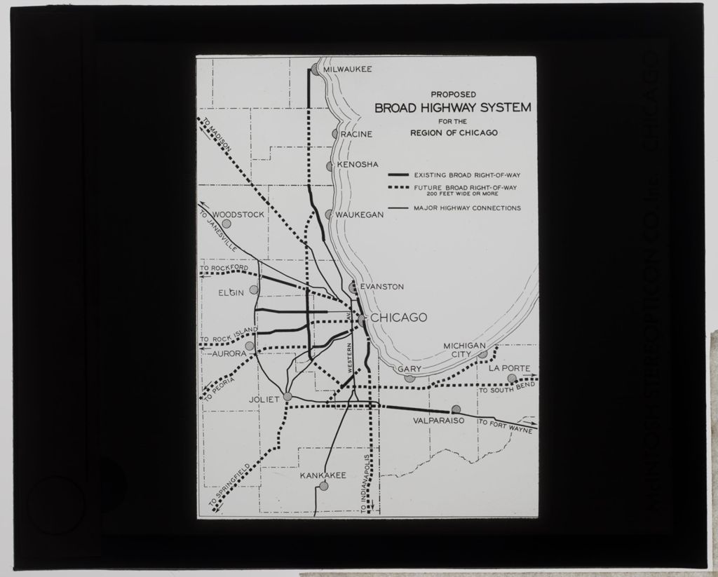 Miniature of Proposed Broad Highway System for the Region of Chicago