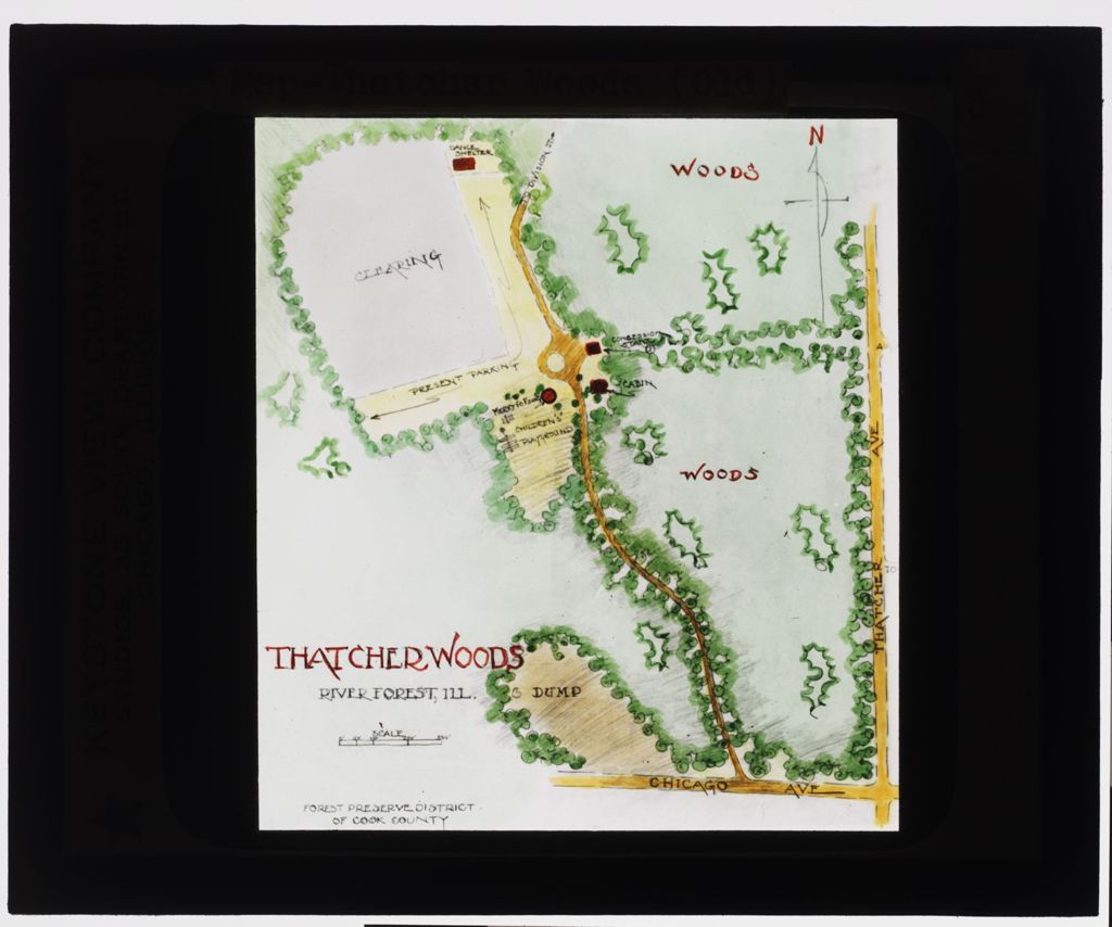 Miniature of Map, Thatcher Woods (old)