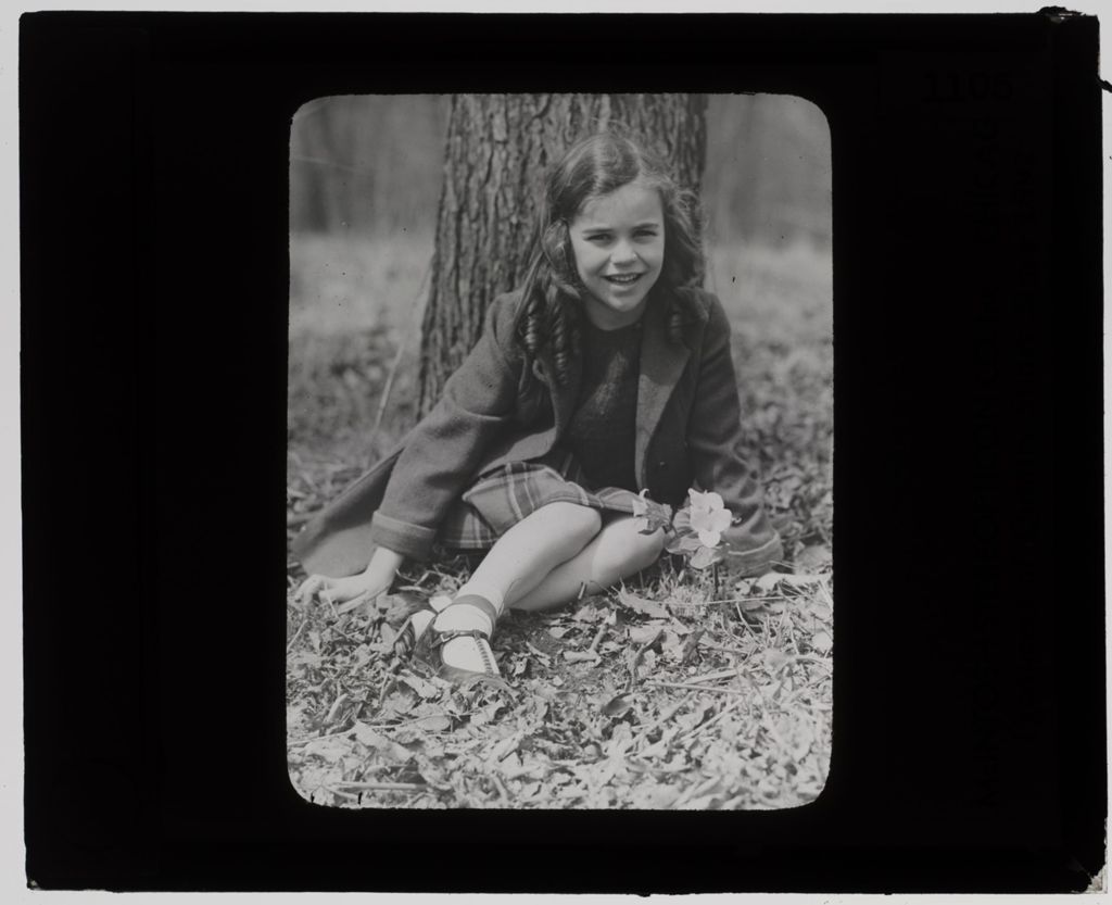 Miniature of Picnics and Recreation Activities - [Little Girl Near Tree]