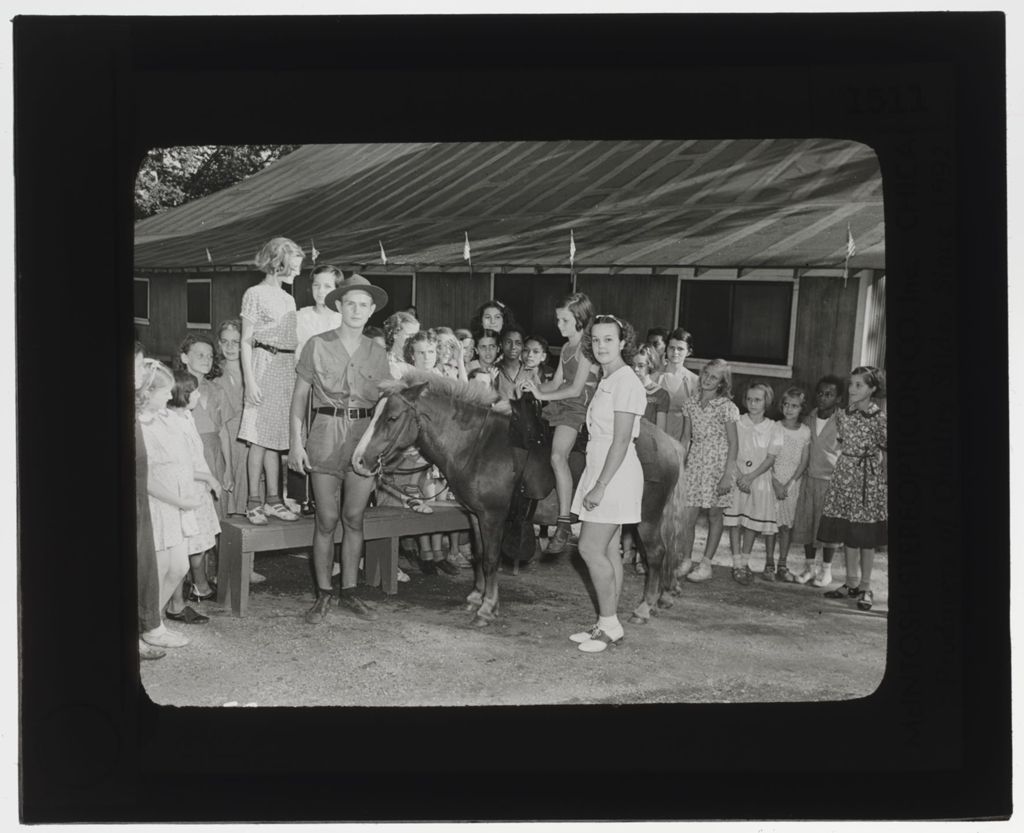 Miniature of Picnics and Recreation Activities - [Campers with Pony]