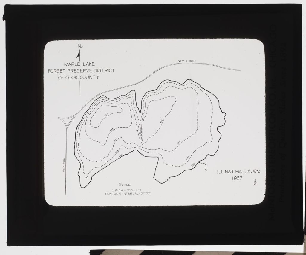 Miniature of Maple Lakes, Contour Map