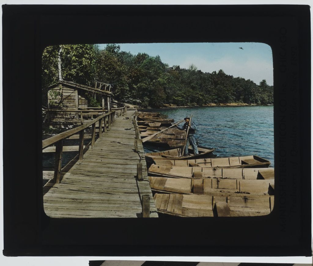 Miniature of Maple Lakes, Pier and Rowboats
