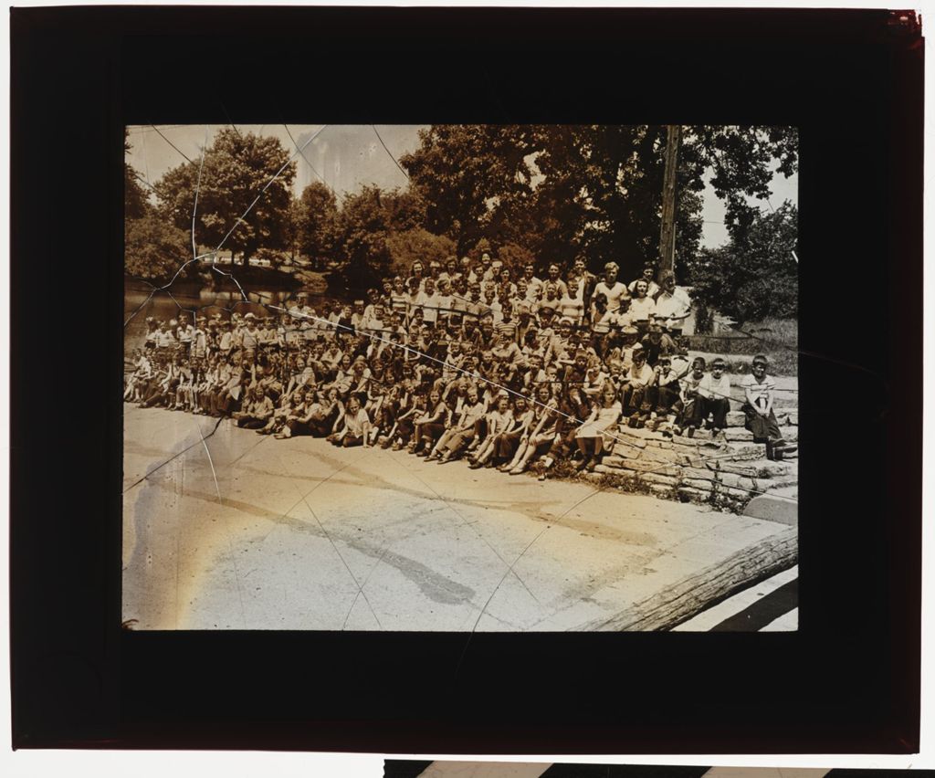 Miniature of Forest Preserve District Day Camp, Kids on Steps