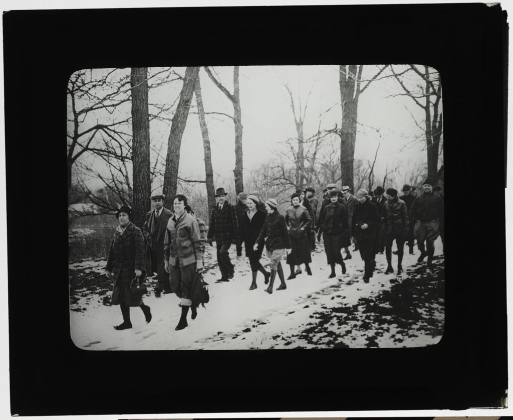 Miniature of Picnics and Rec. Activities - Large Group Hikers (winter)