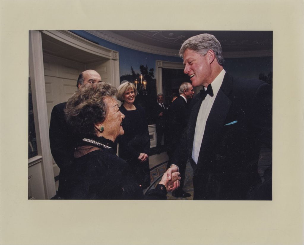 Eleanor Daley with Bill Clinton at the White House