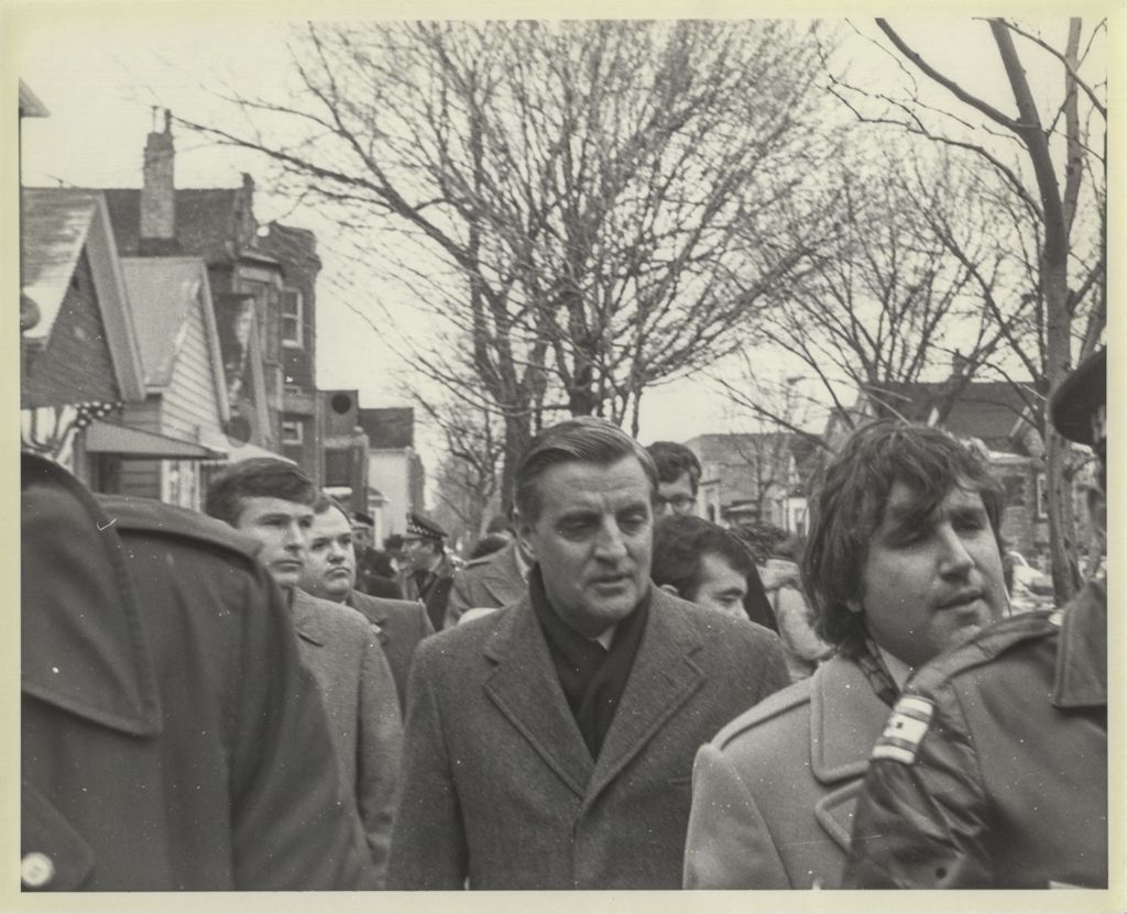 Miniature of Eleanor Daley takes Walter Mondale on a walking tour of Bridgeport