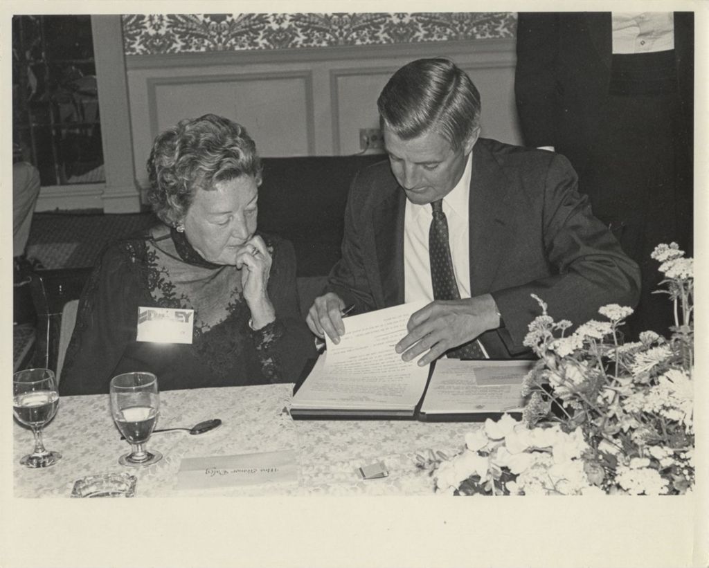 Miniature of Eleanor Daley with Walter Mondale
