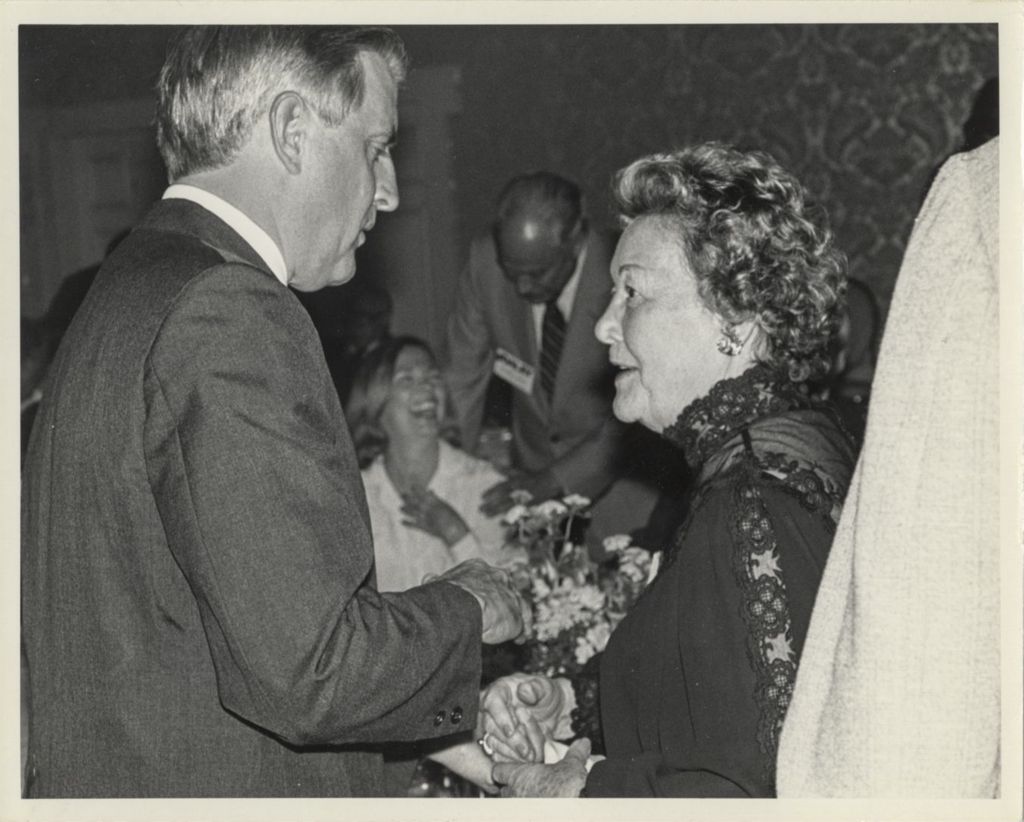 Miniature of Walter Mondale with Eleanor Daley