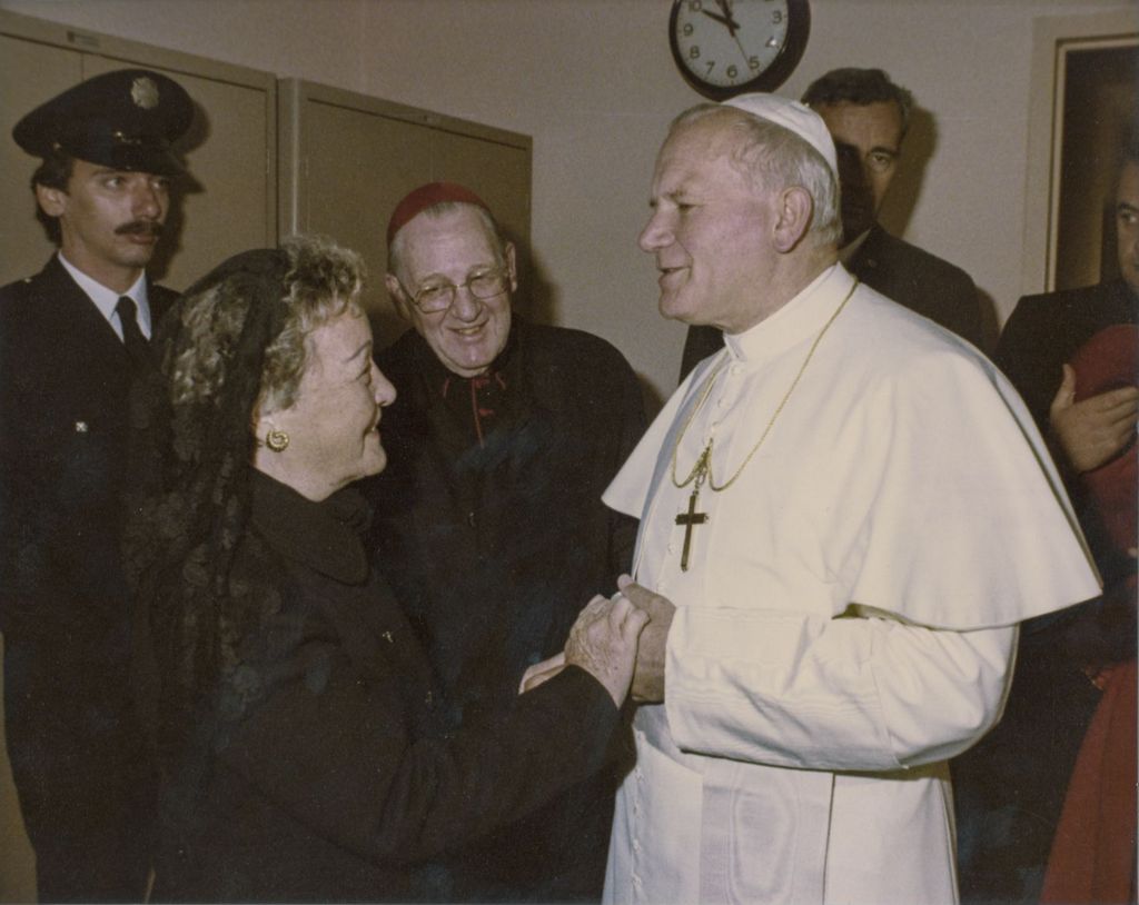 Miniature of Pope John Paul II in Chicago