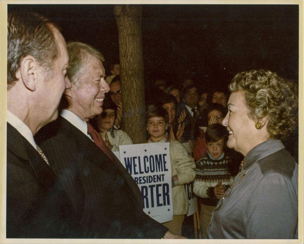 Eleanor Daley with Jimmy Carter