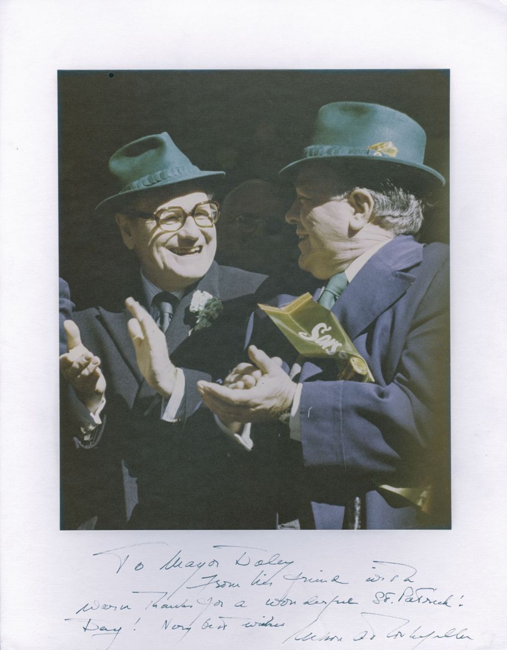 Richard J. Daley with Nelson Rockefeller