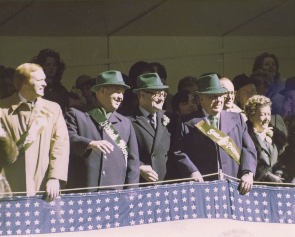 Miniature of St. Patrick's Day Parade, Richard J. Daley with others