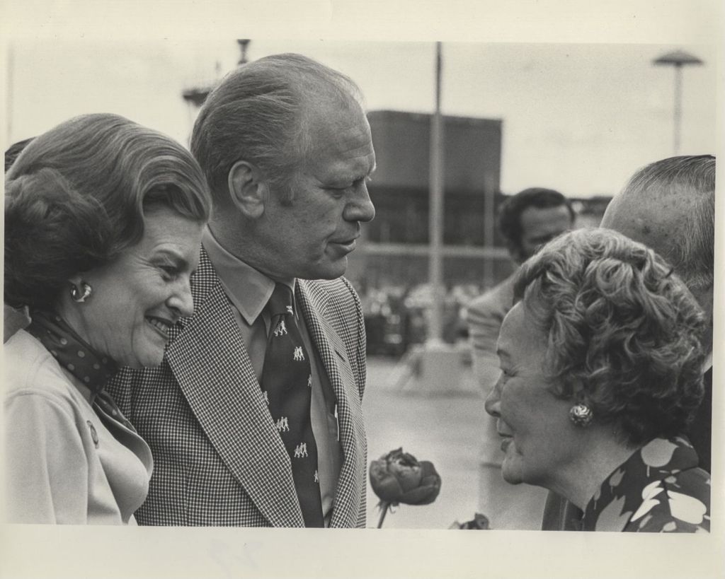 Betty and Gerald Ford meet the Daleys