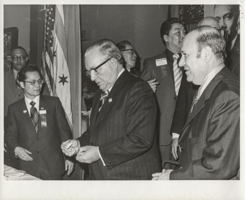 Richard J. Daley with George Cheung