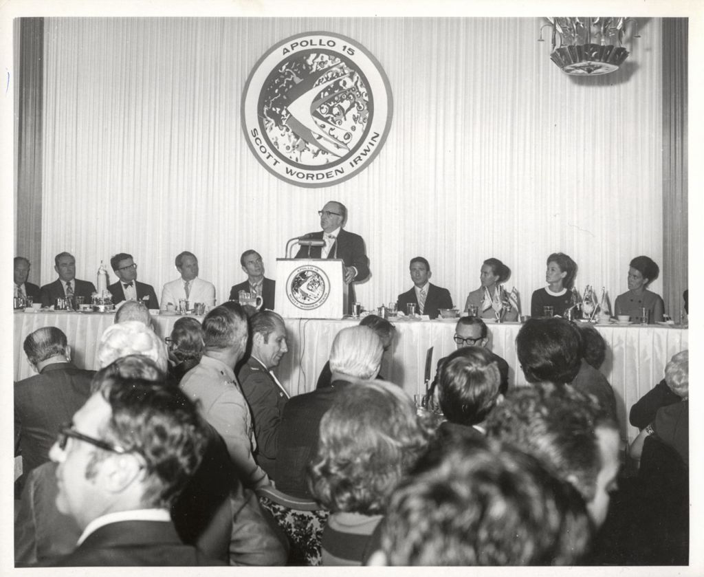 Richard J. Daley at luncheon honoring the Apollo 15 astronauts