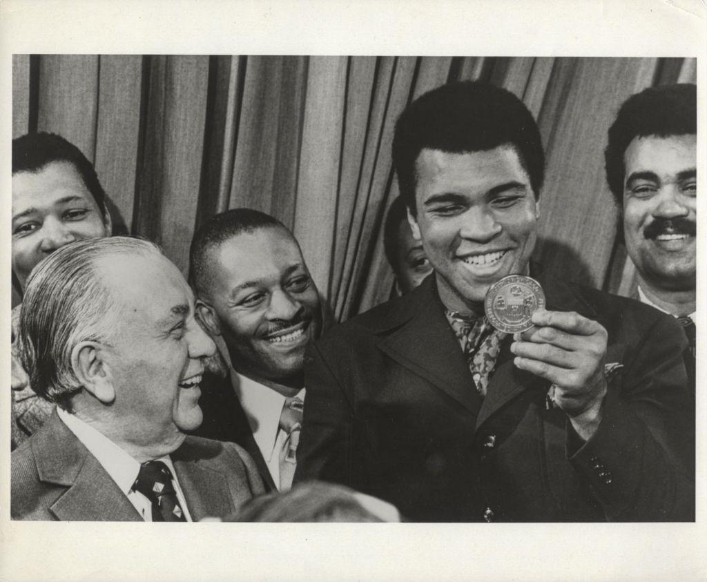 Richard J. Daley with Muhammad Ali