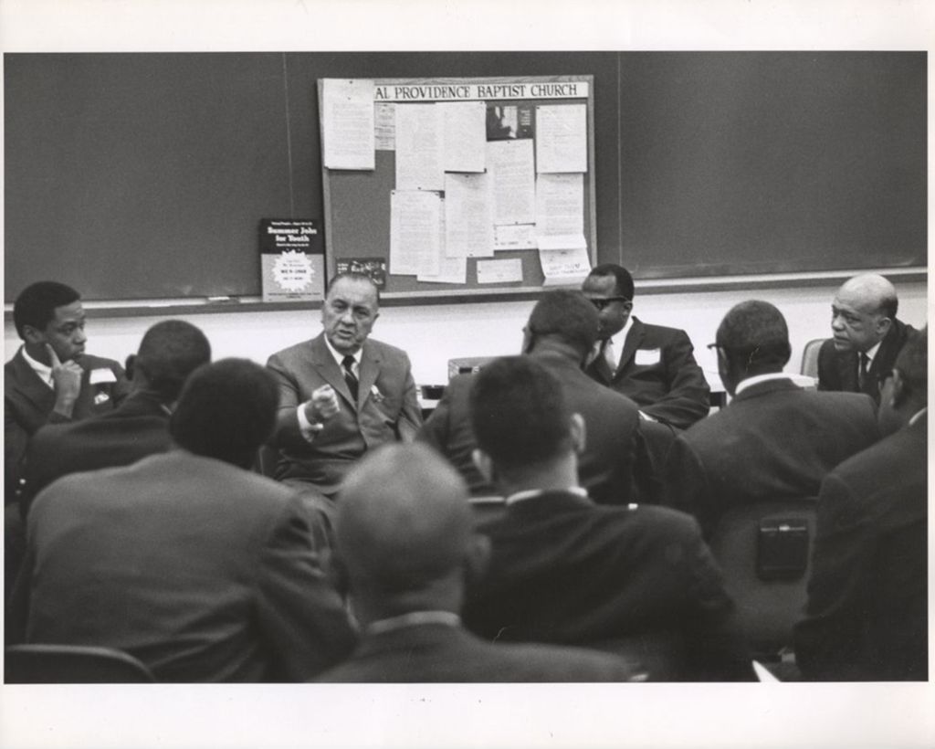 Richard J. Daley discussing civil rights
