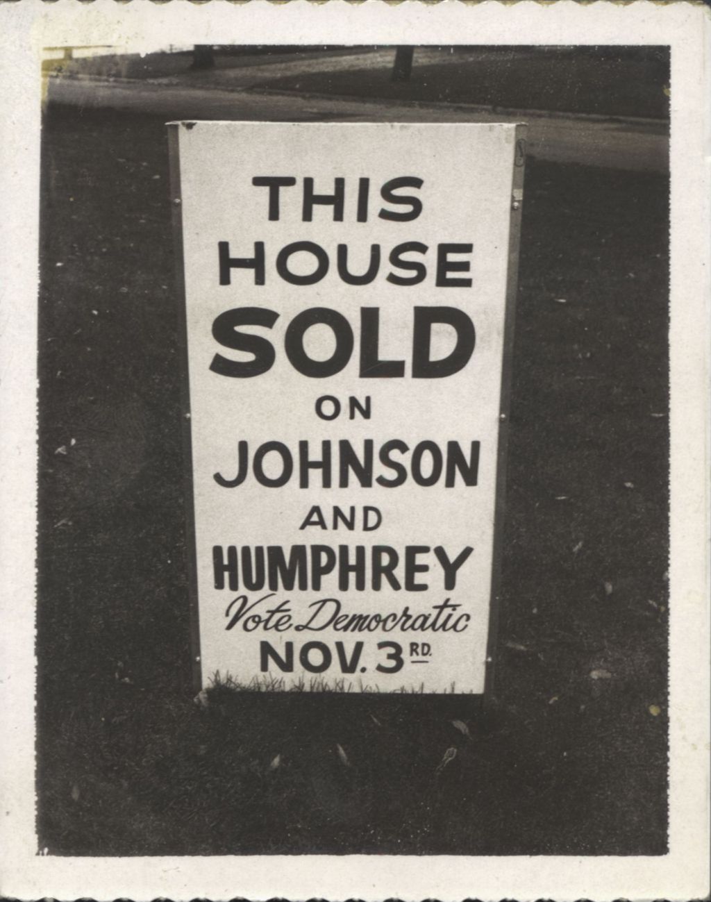 Miniature of Johnson - Humphrey support sign