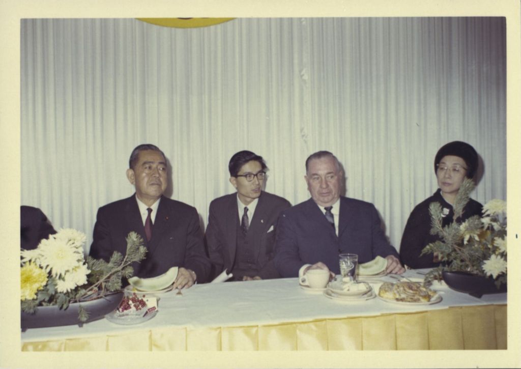 Miniature of Banquet welcoming Japanese Prime Minister Eisaku Sato