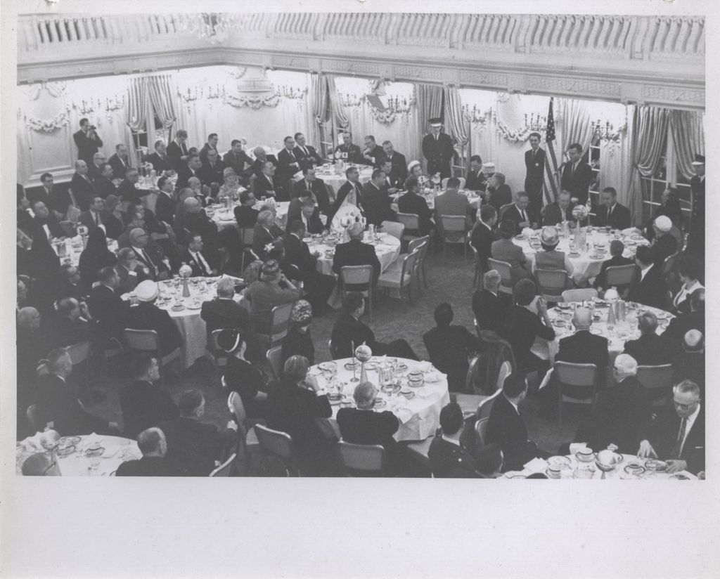 Miniature of Luncheon honoring astronauts Young and Grissom