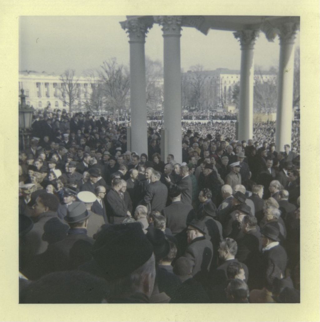 Miniature of Crowd attending Lyndon B. Johnson's presidential inauguration