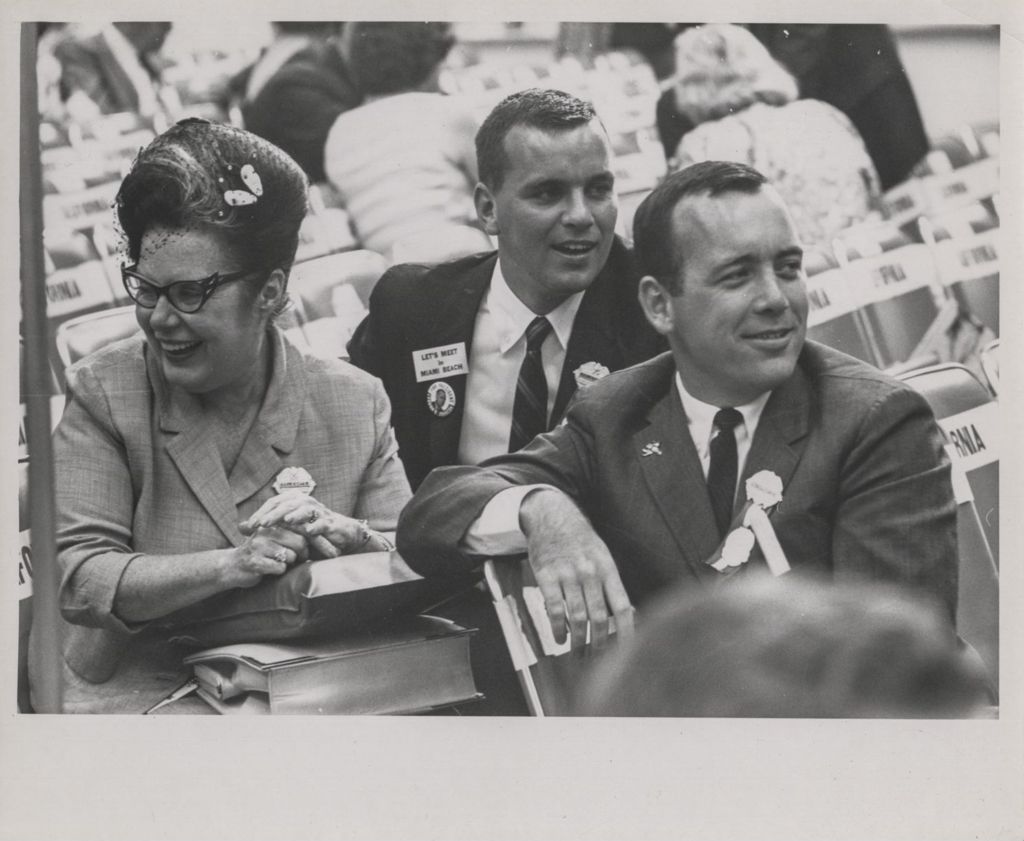 Patricia Daley, Richard M. Daley, and Michael Daley at the Democratic National Convention