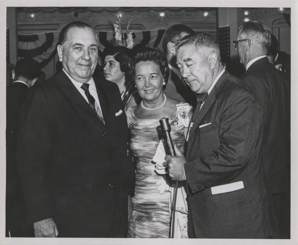 Miniature of Richard J. Daley and Eleanor Daley with Fahey Flynn
