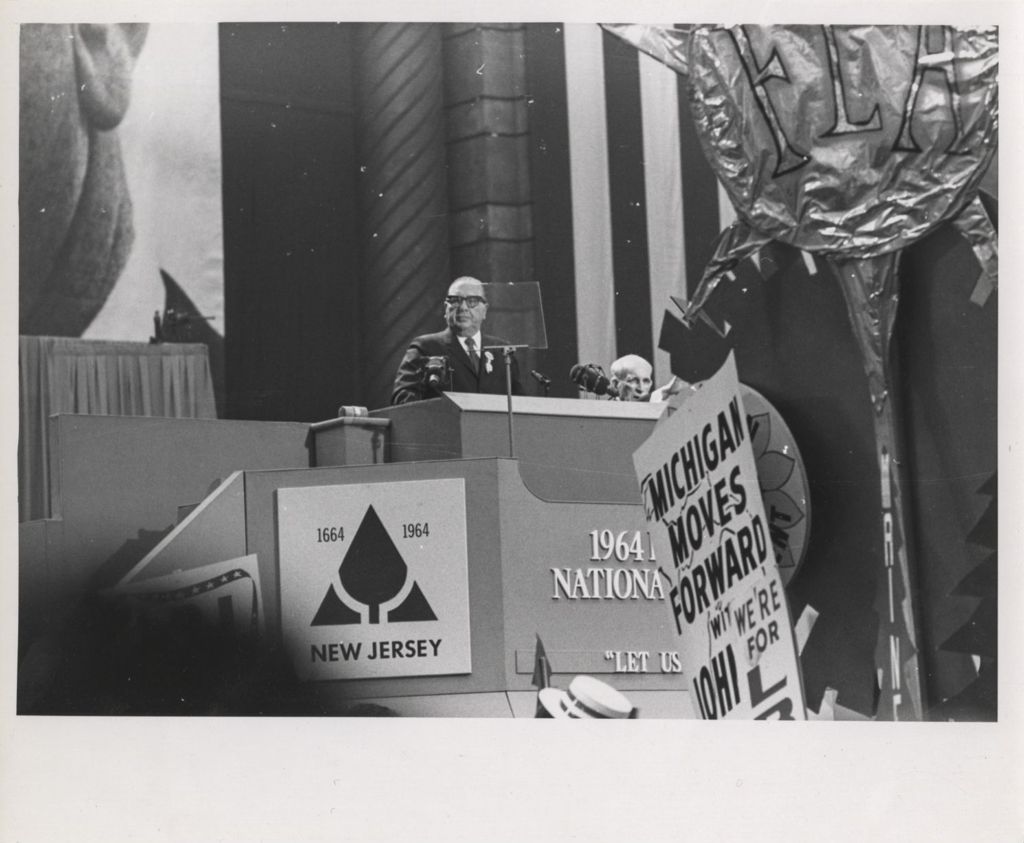 Miniature of Richard J. Daley speaking at Democratic National Convention